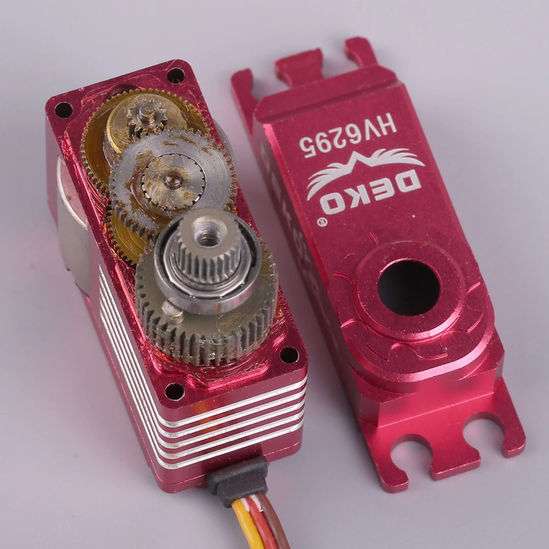 DEKO HV6295 แรงดันไฟฟ้าสูงขนาดกลาง Digital Servo เฮลิคอปเตอร์พวงมาลัยเกียร์ใช้ได้กับ 450/500 Swashplate ล็อคหาง FPV