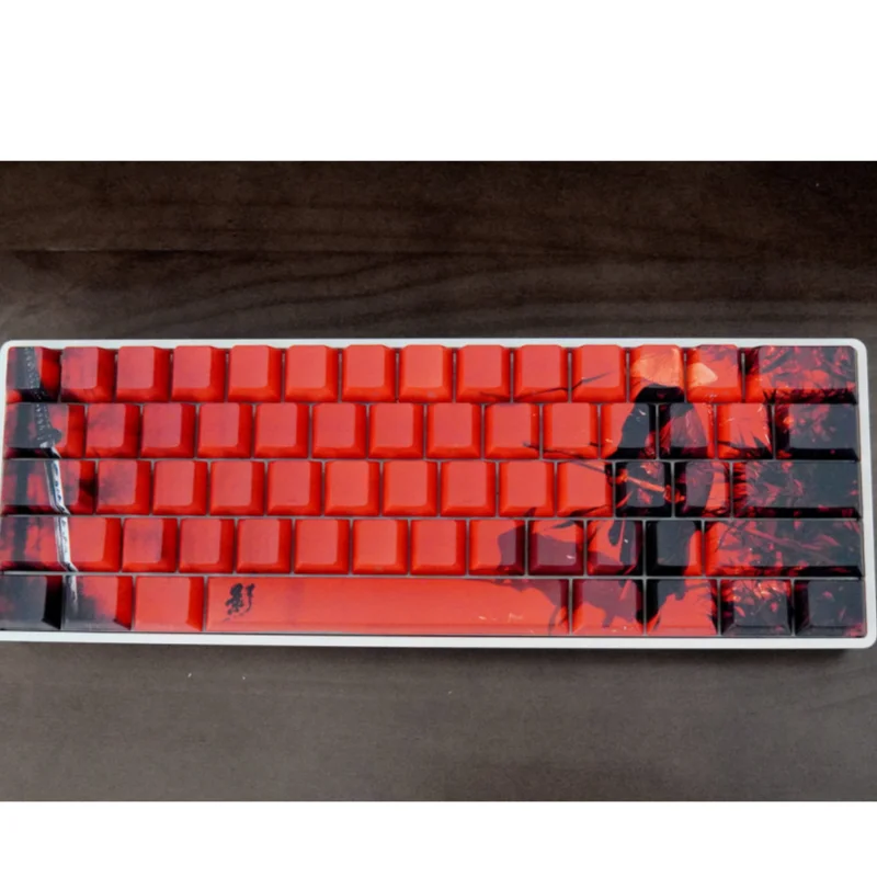 Shadow side engraved theme keycaps original PBT thermal sublimation PC gaming keyboard collectible gifts customized keycaps