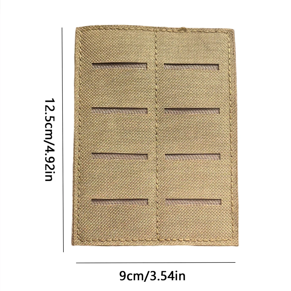 MOLLE Adapter Insert Panel 2 Row Hook Loop Backed Modular Organizer Tactical Backpacks Bags Gear Storage Outdoor Accessories