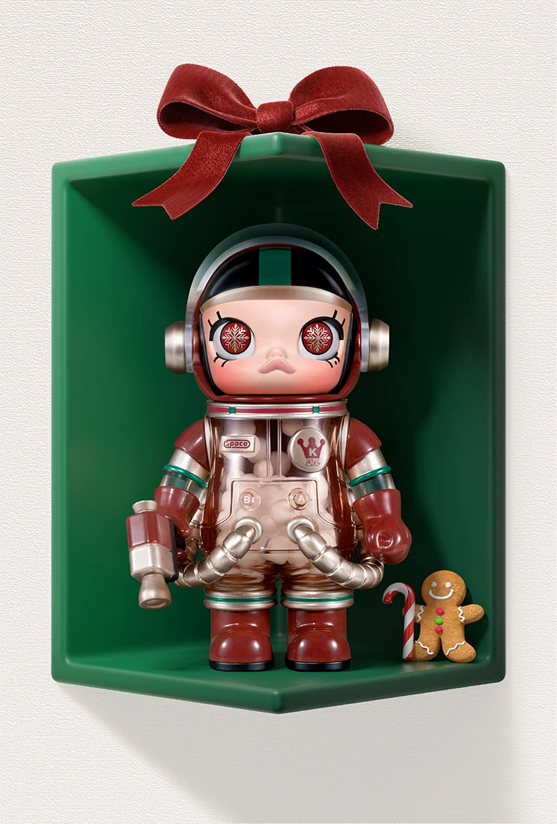 Officiële echte POPMART Mega Space Molly 100% Anniversary Series 4 Blind Box Doll Ornament Toy Verjaardag Verrassingsgeschenken