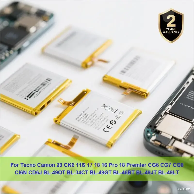 

Аккумулятор для Tecno Camon 20 CK6 11S 17 18 16 Pro 18 Premier CG6 CG7 CG8 CI6N CD6J BL-49OT BL-34CT BL-49GT BL-46BT BL-49JT BL-49LT