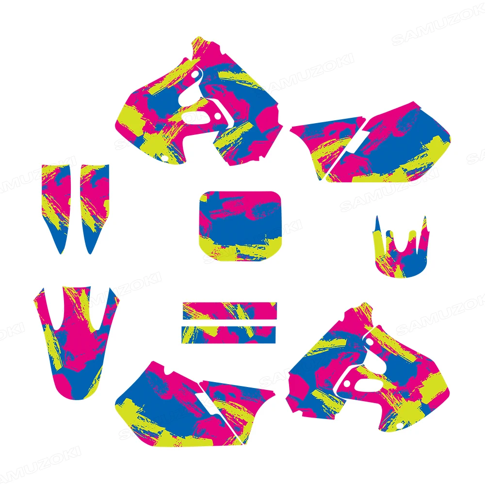 

Наклейки для мотокросса, графические декоративные наклейки на заднюю панель, подходят для SUZUKI RM125 RM250 1996 1997 1998 RM 125 250