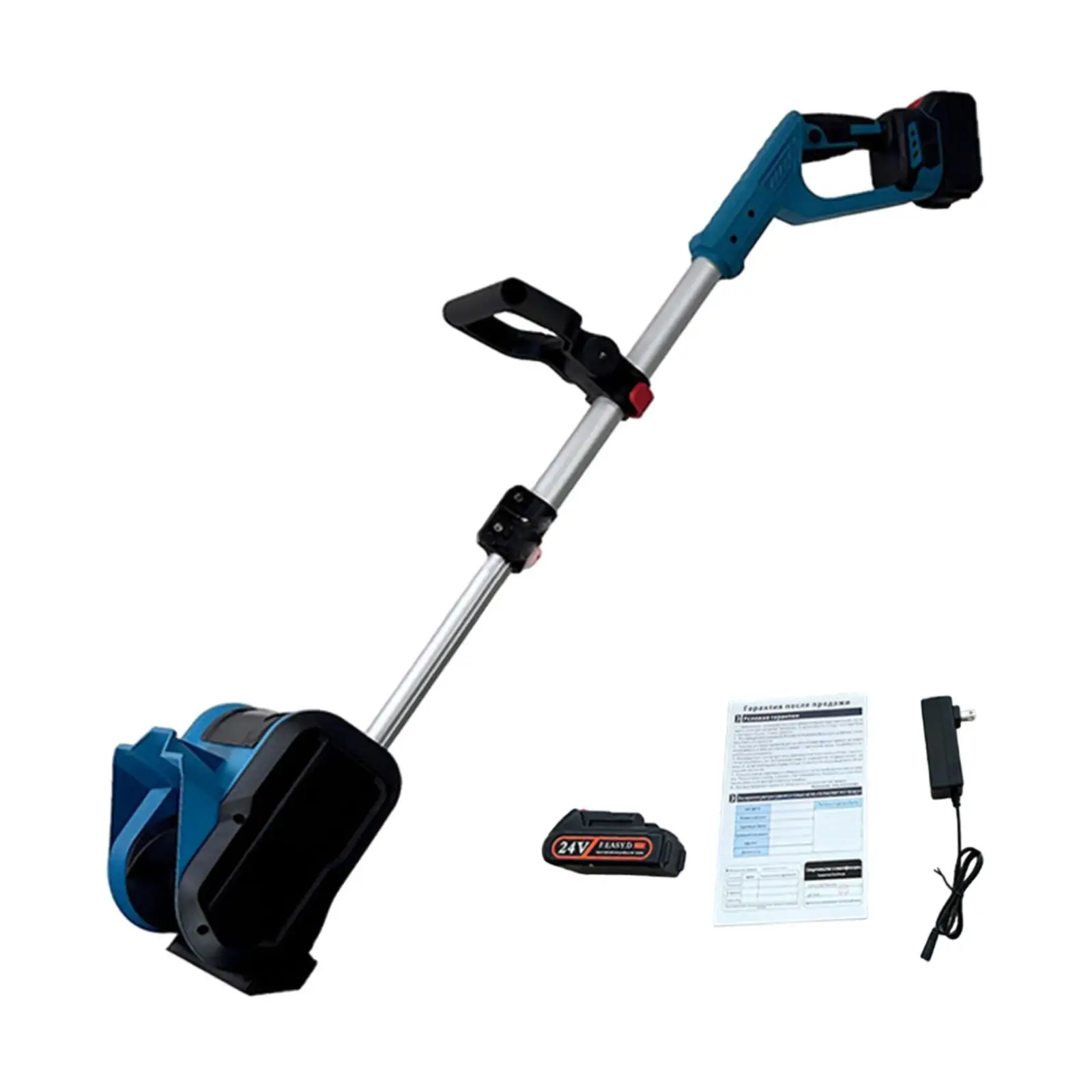 Hand Push Electric Snow Plow for Sidewalks Driveways Patio with Brush Motor Winter Snow Removal