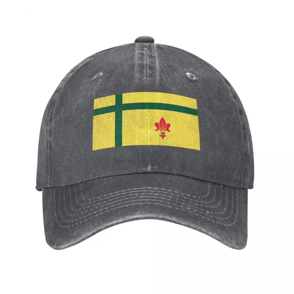 Fransaskois flag Franco-Saskatchewanians French Canadian Saskatchewan Canada HD High Quality Baseball Cap