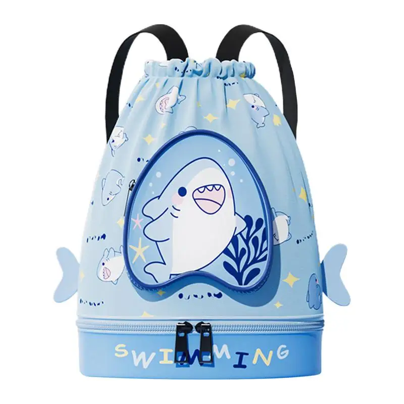 Cute Beach Bag Waterproof High-Capacity Swim Bags Beach Backpack With Shoe Storage Gym Backpack For Camping Swimming Dancing