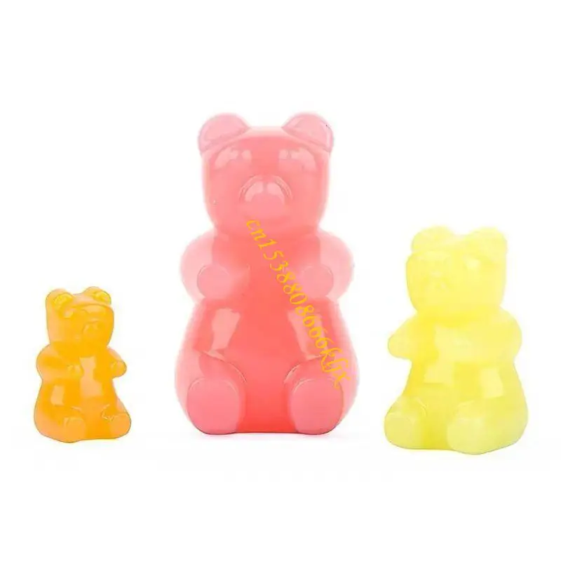 Gomosy Bear Candy Silicone Bolo Bolo Chocolate Fondant Resina Pingente Jóias DIY 066C