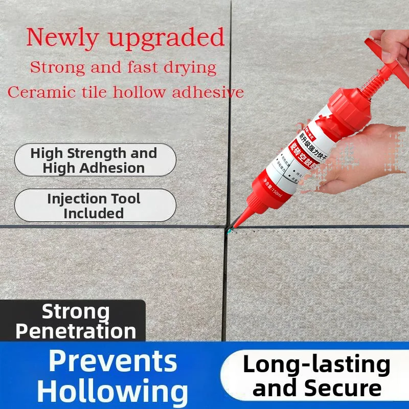 

Ceramic tile repair, ceramic tile hollowing, special adhesive, strong adhesive, ceramic tile warping repair, injection filling