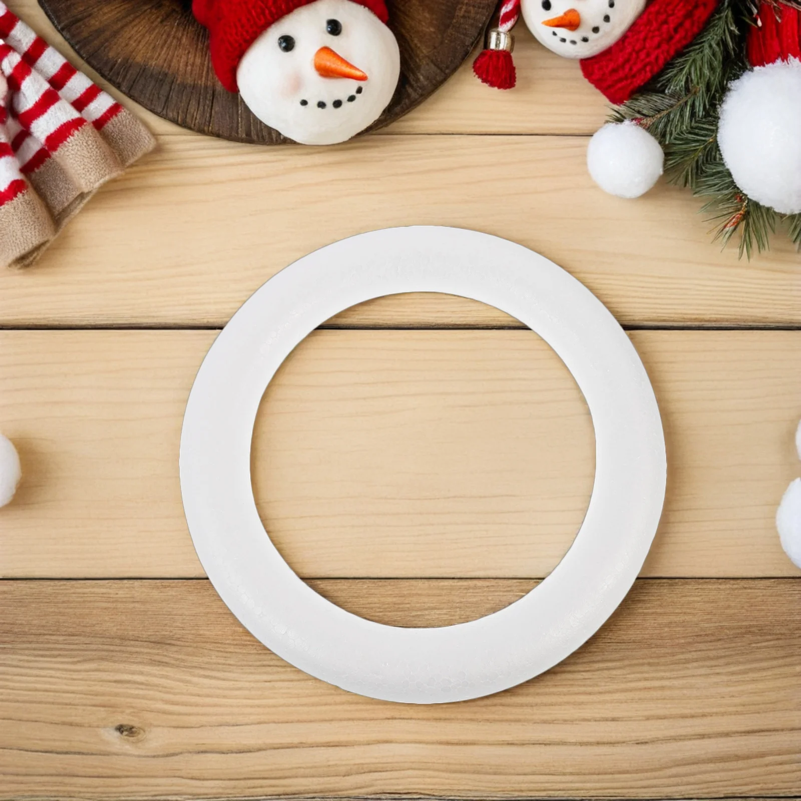 

10Pcs DIY Foam Wreath Rings Round White Polystyrene Circles Craft Supplies Christmas Decoration Wreath Frames Craft Foam Circles