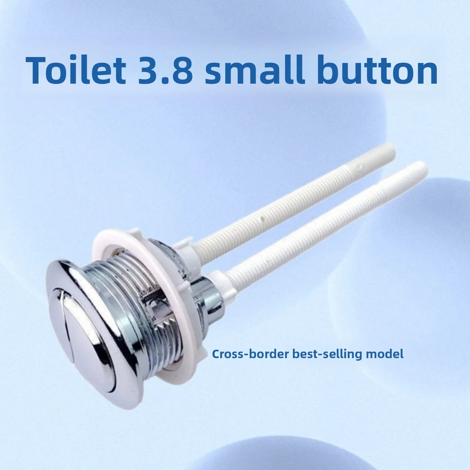 

Двойная кнопка смыва для унитаза, АБС-пластик для ванной комнаты, сантехника, резервуар для воды, гальванический круглый переключатель для унитаза, пресс