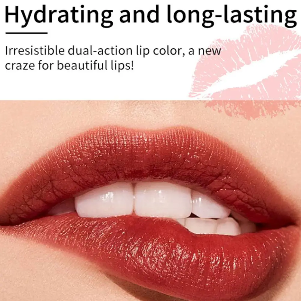 Rouge à lèvres hydratant et nourrissant, baume modifiable, longue durée, résistant à l'eau, à la rentabilité naturelle, 1 pièce, O3F7