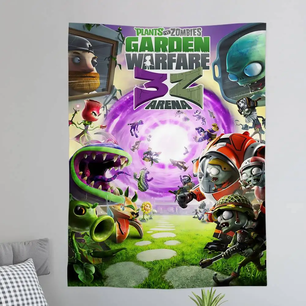 Game P-Plants-vs Cartoon Z-ZombieS Hanging Bohemian Tapestry Bohemian Wall Tapestries Mandala Cheap Hippie Wall Hanging