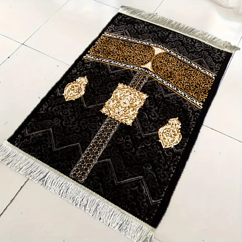 VIKAMAIslamic prayer mat for pilgrimages, foldable, suitable for home use and worship activities, Muslim prayer rug, worship rug