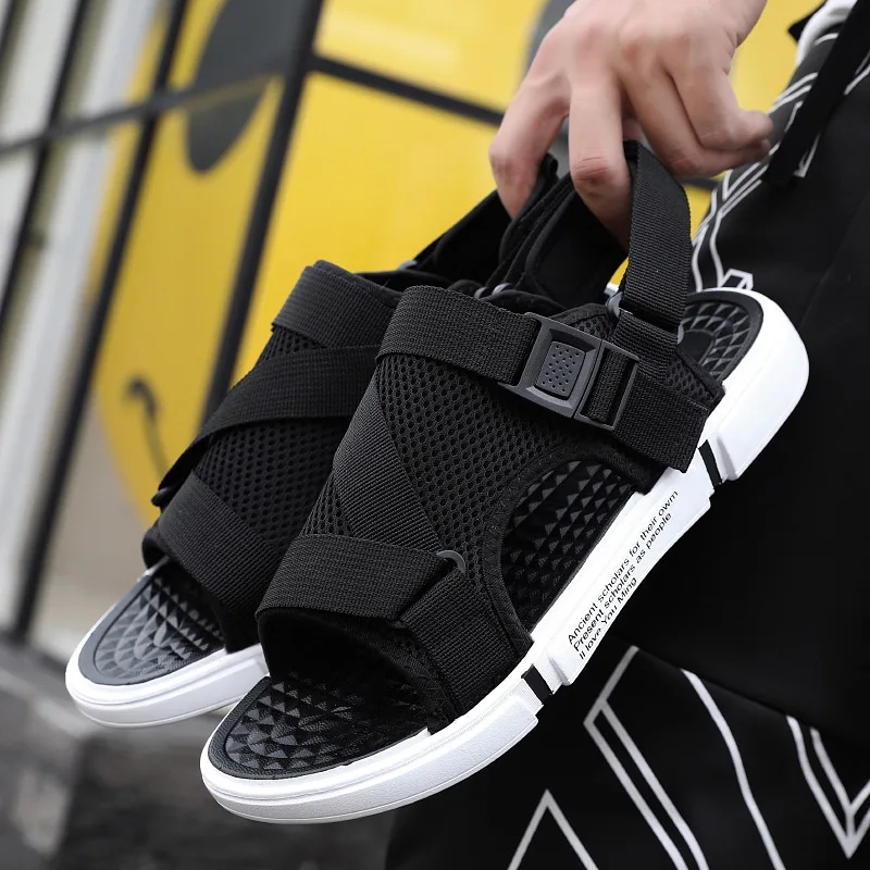 

Fashion new men's sandals leisure sports beach shoes summer outside wear breathable ladies slippers couple sandals