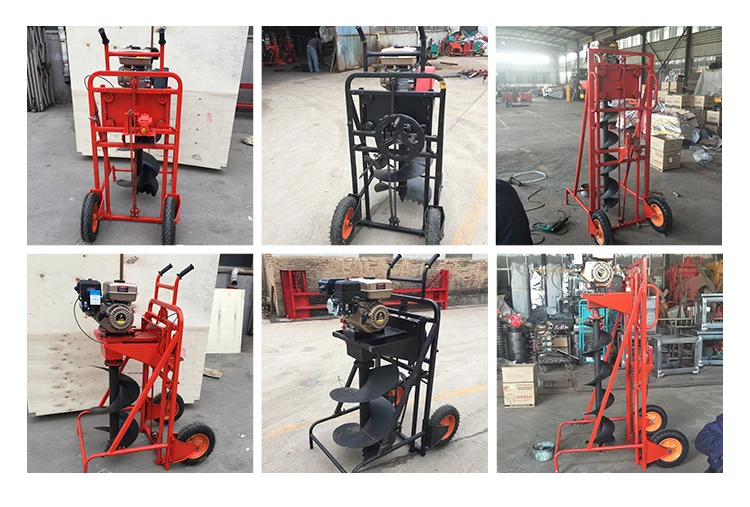 Manual  Earth Auger Machine Post Hole Digger Machine Tree Planting Digging Machines Ice Hole Digger