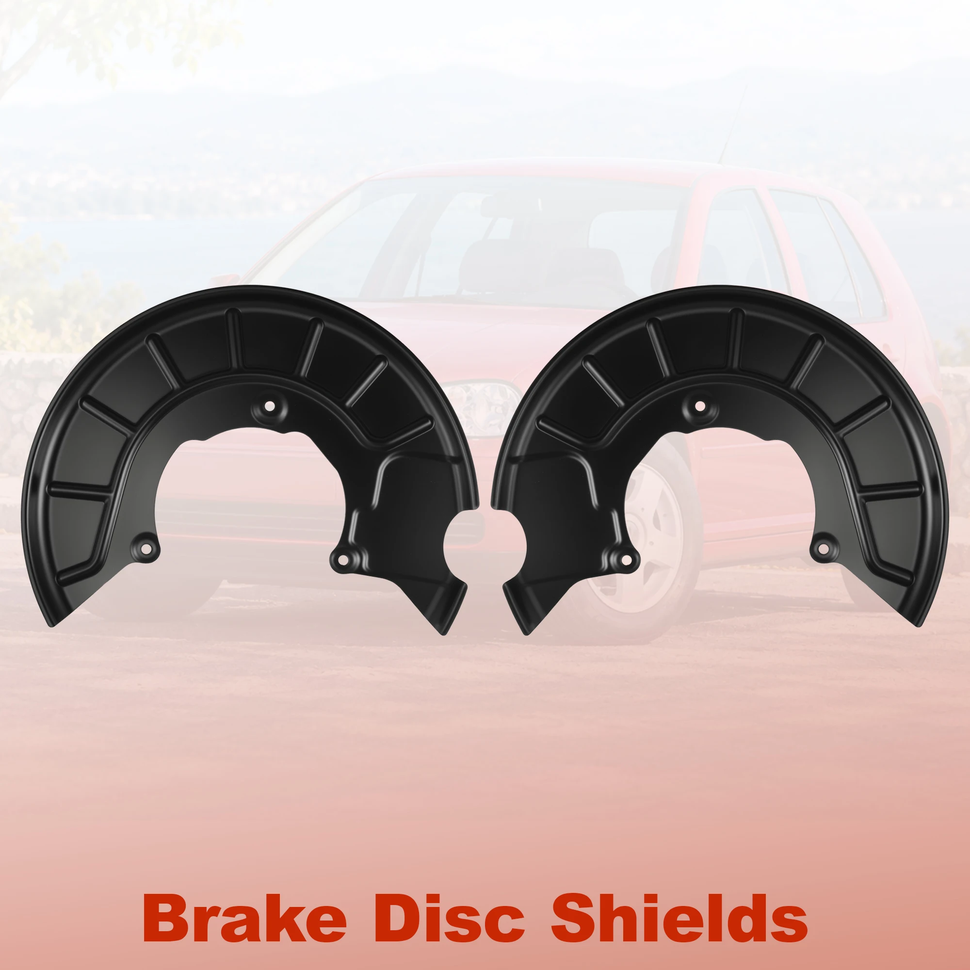 X Autohaux Brake Dust Shield Brake Disc Dust Cover for VW Golf MK5 03-09
