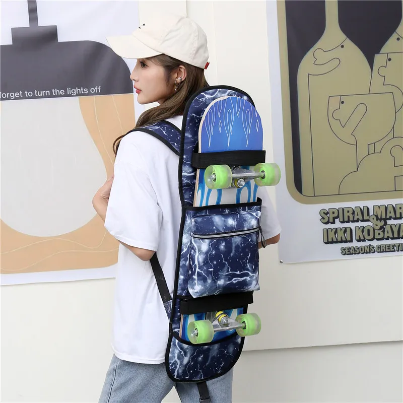 Oxford Skateboard Carry Bag,Foldable Skateboard Carrying Handbag, Shoulder Skate Board, Balancing Scooter, Storage Cover Backpac