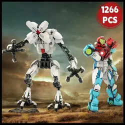 MOC Milkyed Way Mecha Robot Samus EMMI Model Building Block Game Action Figure Ideas Set Aldult Brick Toy Xmas Gift