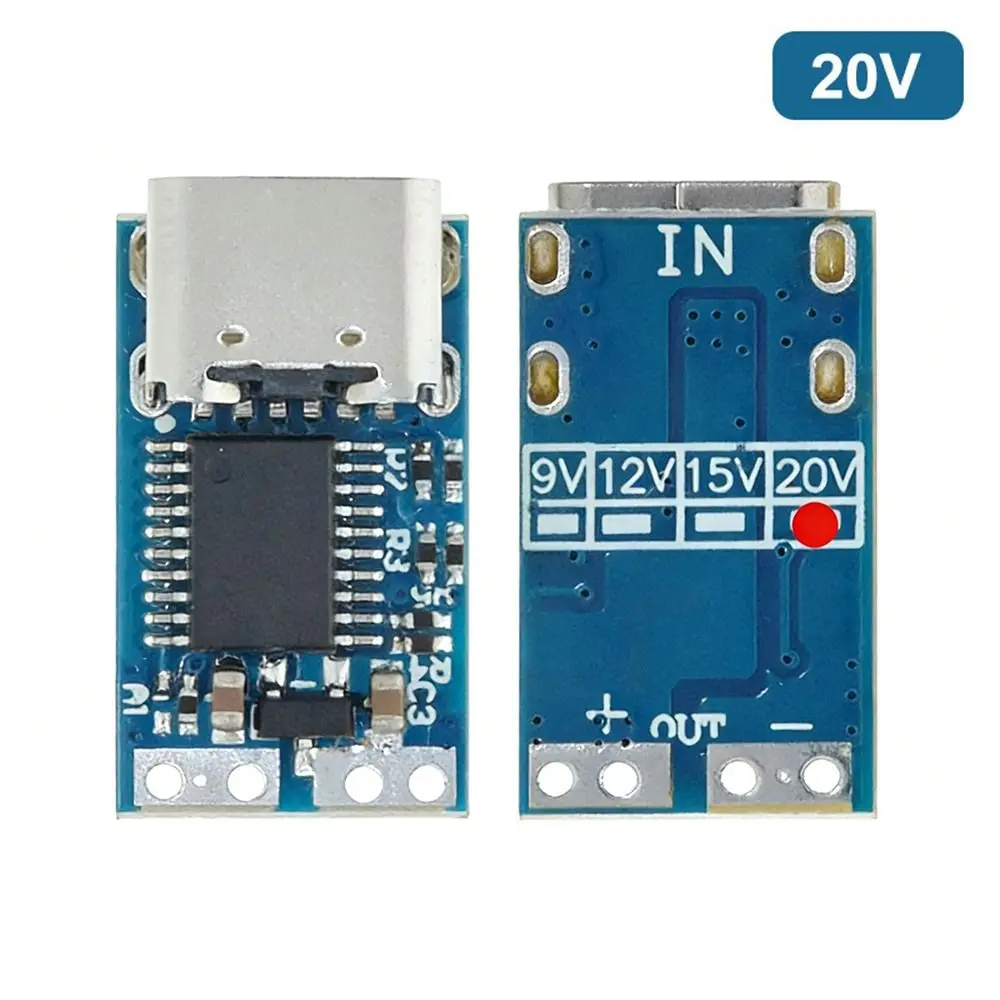 9V/12V/15V/20V Type-C Decoy Module Fast Charging Universal USB C Adapter DC Fixed Voltage Type-C Power Module Notebook Power