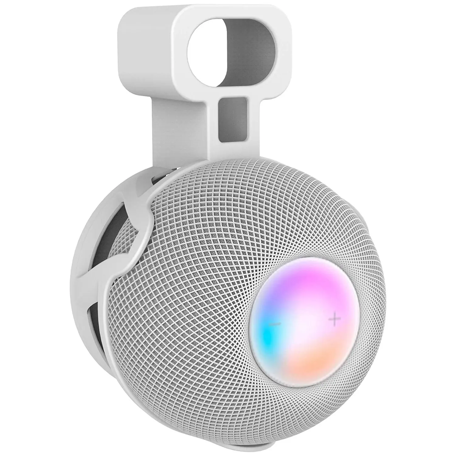 Suporte de parede premium para apple homepod mini suporte, esconder perfeitamente o cabo de alimentação, acessórios de suporte de alto-falante branco