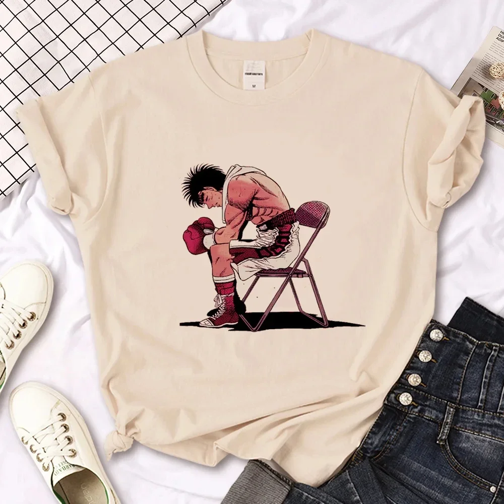 

KBG Hajime No Ippo Shirt Summer Fashion T-Shirt Mens Womens T Tops Crew Neck Short Sleeve Loose Casual Streetwear Men's Clothing