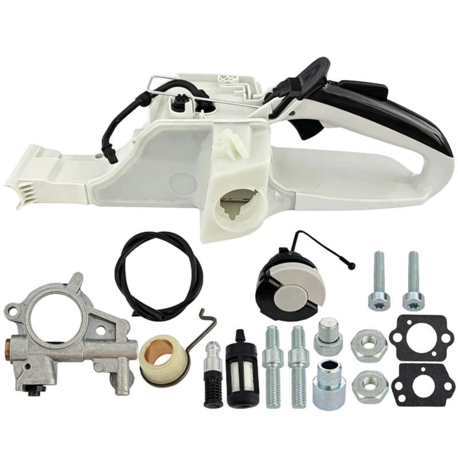 MS462 MS462C Rear Handle Fuel Tank Assembly 1142 350 0803 Complete Kit Includes Fuel Filter Oil Pump Fuel Hose Bolts