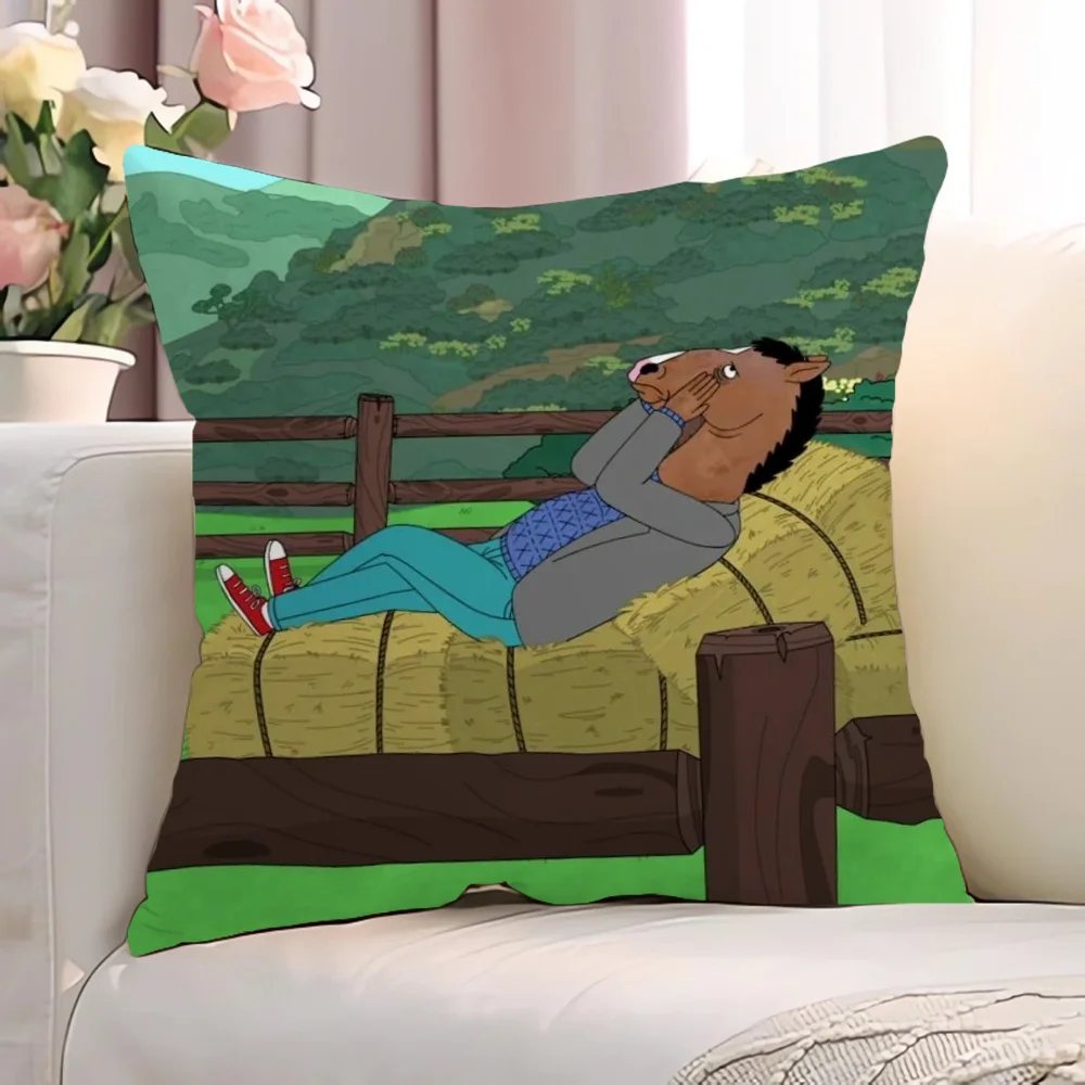 B-BoJack HorsemanS Cushions Home Decor Decorative Pillows for Bed Cushion Cover 45x45cm Throw Pillow Covers Pillowcase Sofa Body