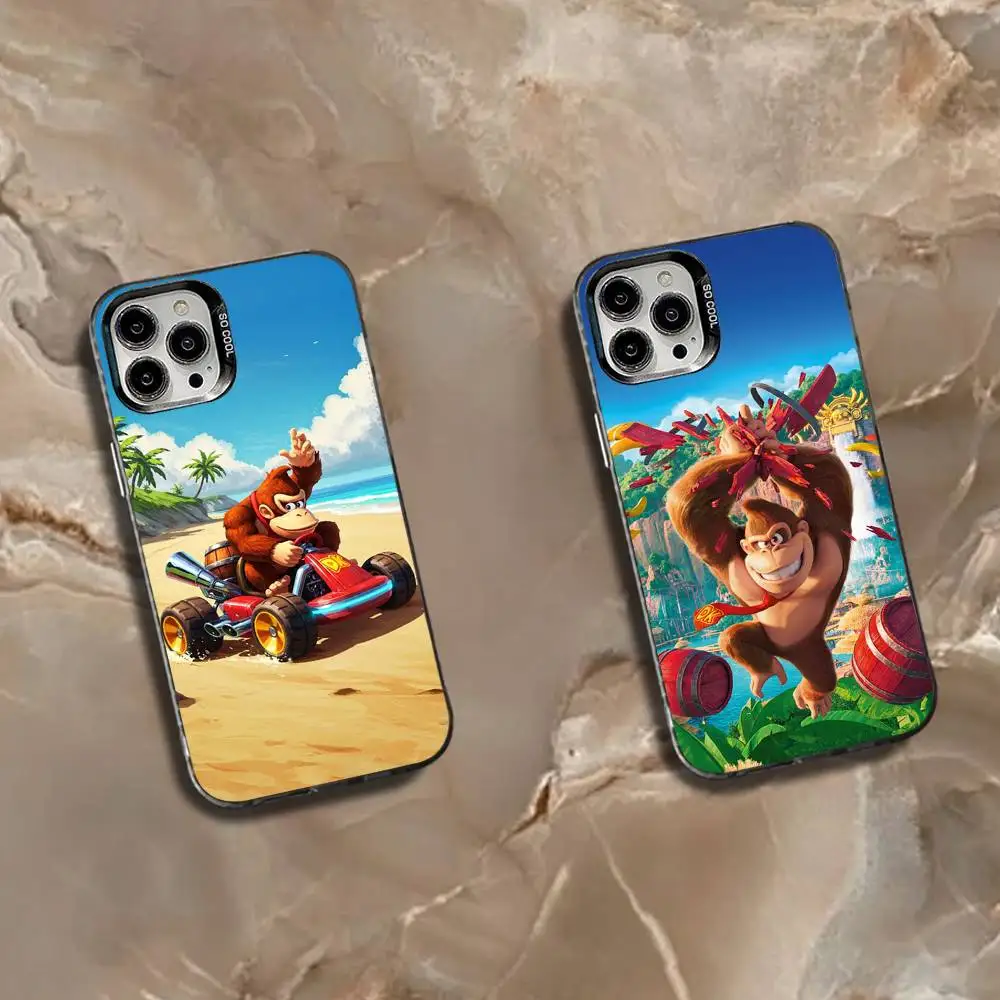 

Donkey K-kong-ES game Phone Case For iPhone 16,15,14,13,12,11,Mini,Pro,SE,MAX White Matte Shockproof Cover