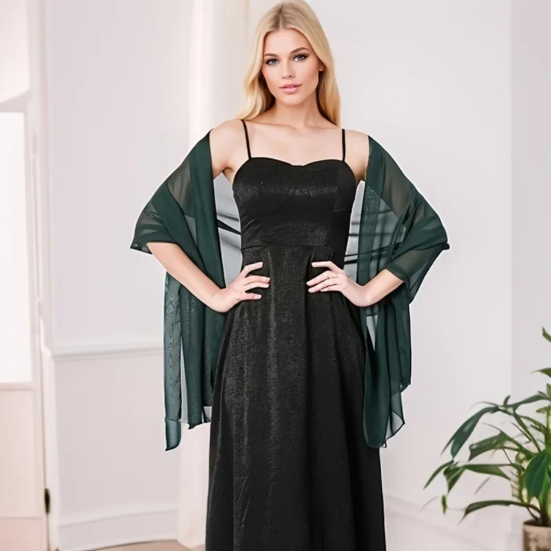 

Сплошной цвет, шаль для ужина, свадебное платье подружки невесты, Cheongsam, вечерние шаль, шарф двойного назначения для женщин