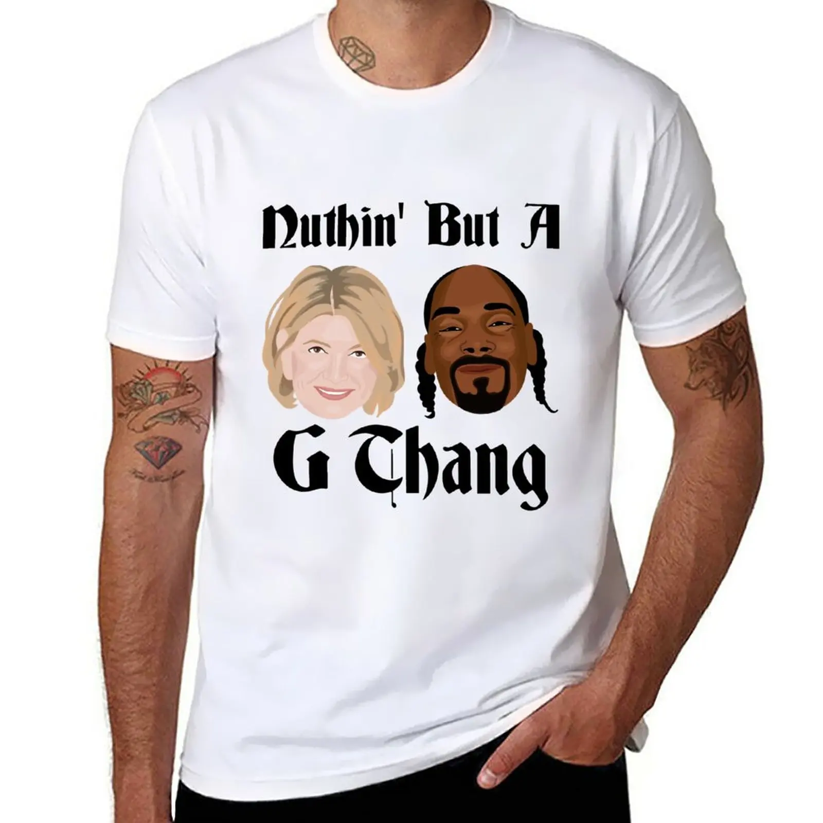 New Snoop And Martha G Thang T-Shirt quick drying t-shirt aesthetic clothes clothes for men