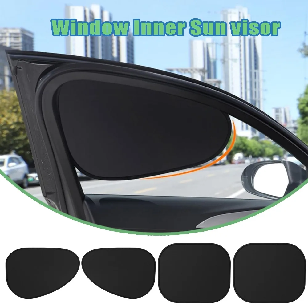 Car Window Sun Shade 2pcs Static Foldable Vehicle Front Side Window Sunshade Auto Anti Glare UV Protection For SUV Sedan Truck