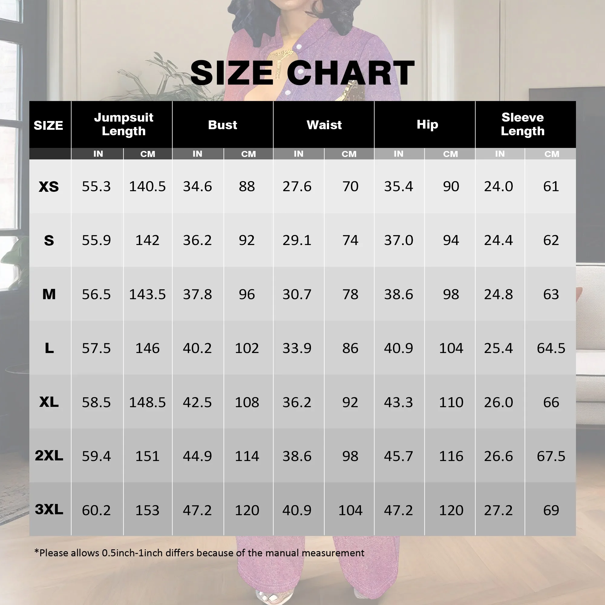 Women’s Long Sleeve Jumpsuit Ombre Gradient Color Belted Waist Wide Leg Elegant Casual Romper