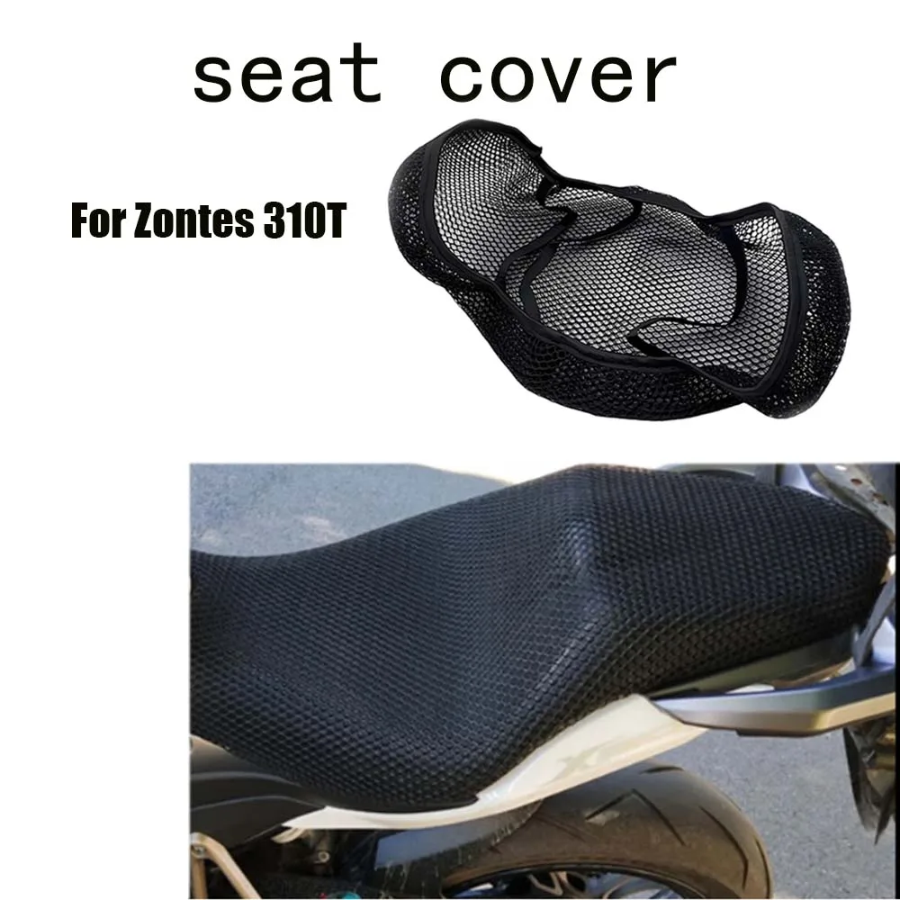 

For Zontes 310T 310 T Motorcycle Accessories 3D Mesh fabric Cushion Anti-Slip Protection Seat Cover