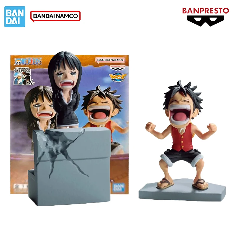 

Bandai Genuine ONE PIECE Banpresto WCF Nico Robin Luffy PVC 10cm Anime Character Model Doll Collection Toys Boxed Gifts For Kids