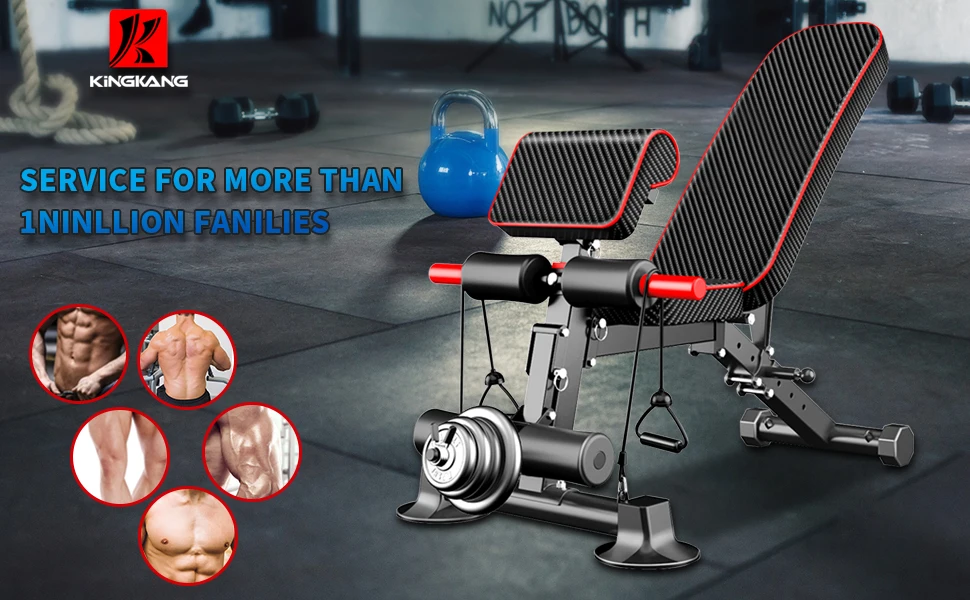 Description Picture 2 of itemWeight Bench - Utility workout Benches for Exercise, Free Installation Design for Portable Fitness Strength Training Equipment a
