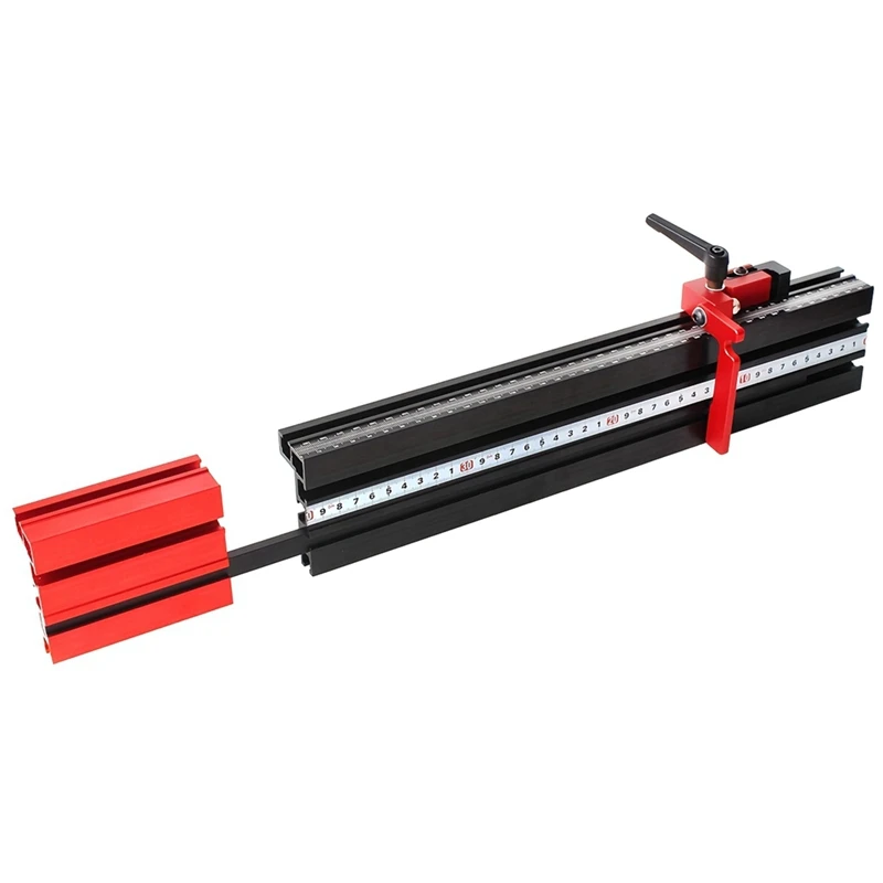 75 Type Telescoping Aluminum Profile Router Fence T-Track Table Saw Fence Woodworking T-Slot Miter Track Fence