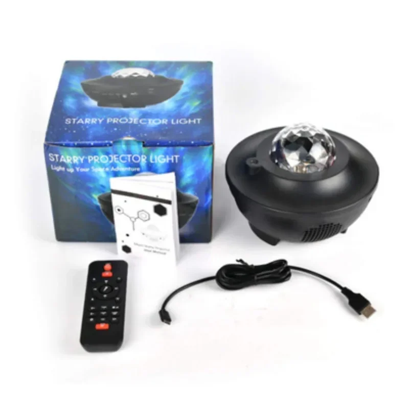 LED Sky Night Light USB Control Music Player Powered Star Projector Lamp for Car Roof Room Ceiling Decor Plug and Play