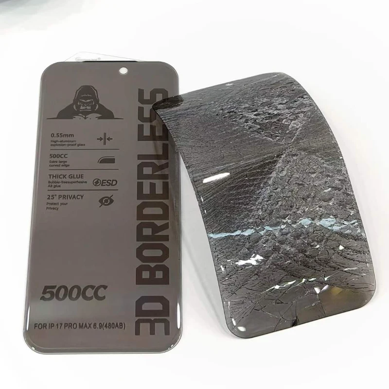 50pcs 3D BORDERLESS 500CC 25° PRIVACY Glass For IPHONE 18 17 16 15 14 13 12 11 Pro Max XR XS MAX Tempered Glass Screen Protector