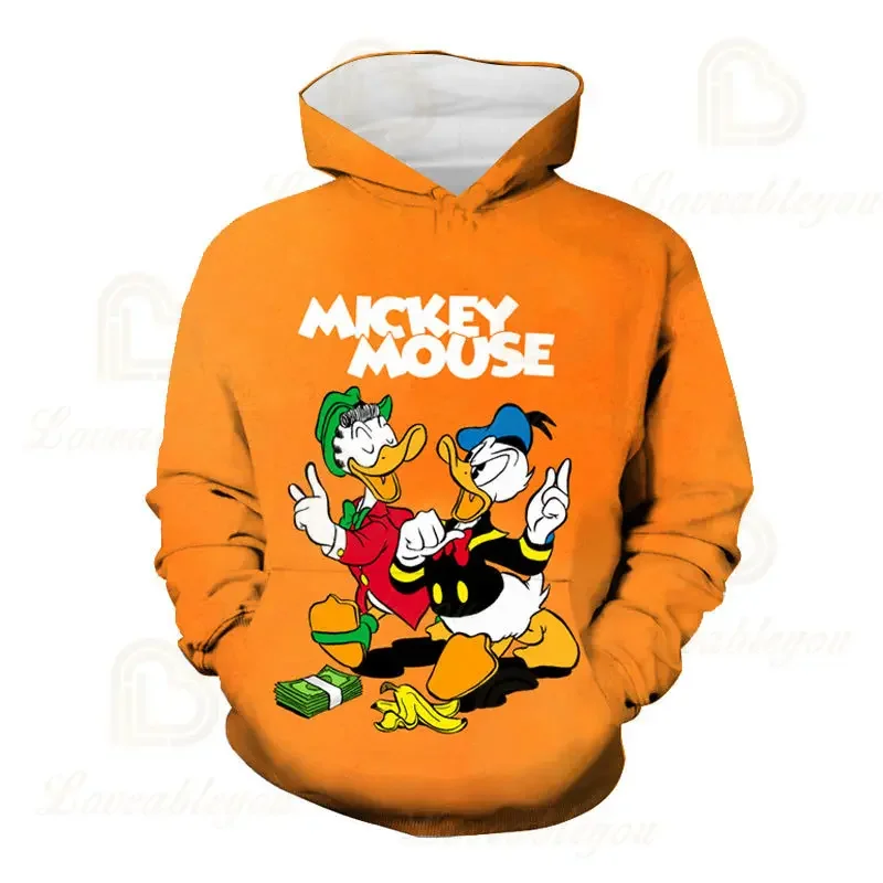 Dis Minnie Mouse Sweatshirt Dames Lente Mode Jongen Meisje Kinderen Anime Hoodies 3d Print Herfst Casual Heren Hoodie