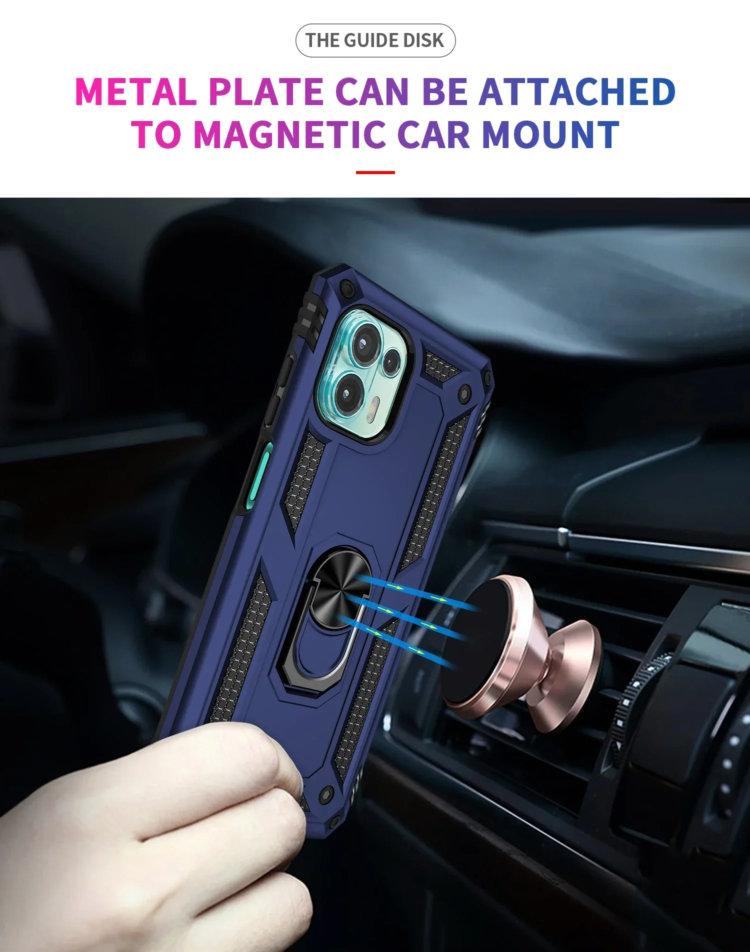 Cover antiurto per Moto Edge 20 Lite custodia Moto Edge 20 Lite Ring Holder custodia per telefono per Motorola Moto Edge20 20 Lite Funda Coque