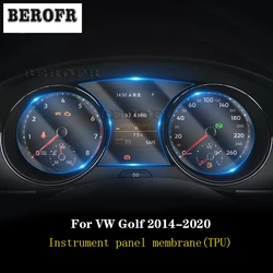 Car interior Instrument panel membrane TPU LCD screen protector Decorative Anti-scratch refit For Volkswagen Golf 6 7 2014-2020