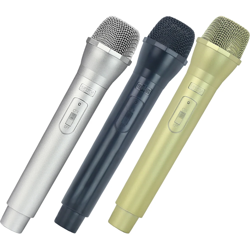 

3 Pcs Children's Microphone Microphones Kid Pretend Stage Play for Kids Toy Prop Mini