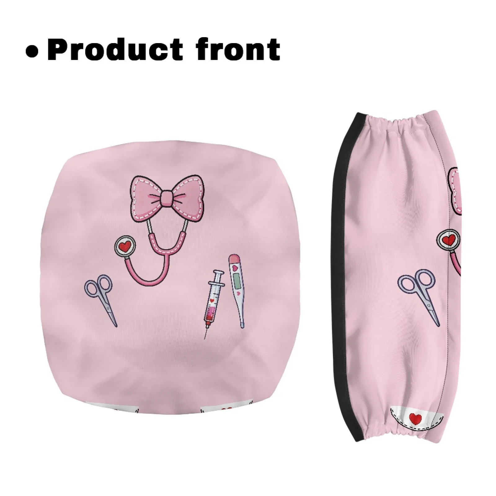 Coloranimal Nurse Tool Print 2 Pcs Rollator Walker Cover Polyester Fabric Rollator Seat Back Rest Covers for Elderly Adults