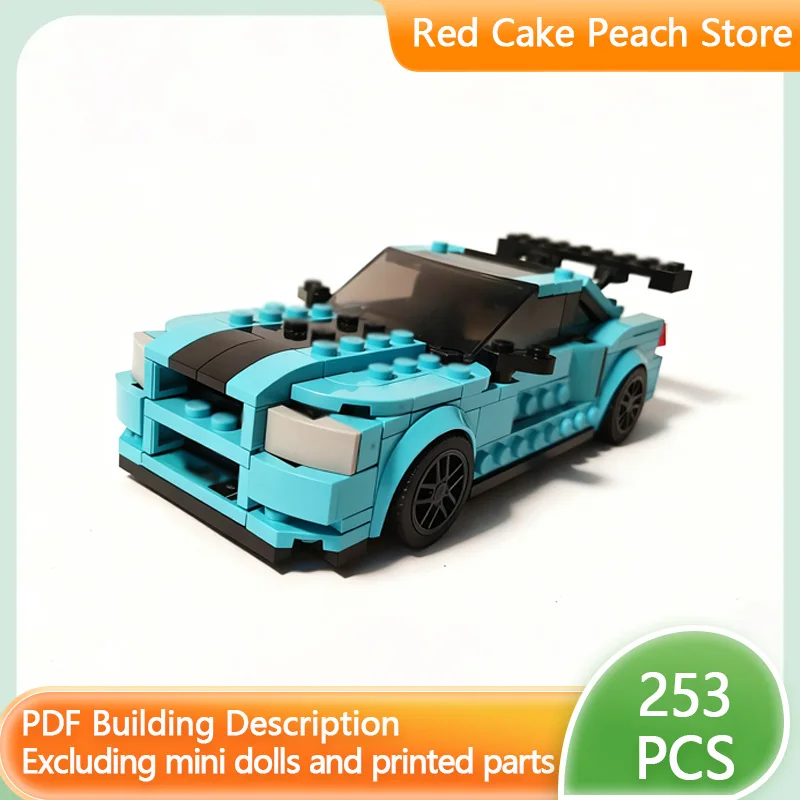 

Speed Racing Car Model MOC Building Bricks Skyline R34 GT-R Hypercar Modular Technology Children Holiday Gifts Assemble Toy Suit