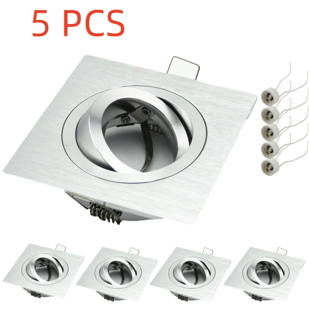 5 Stuks Led Plafondverlichting Met Gu10 Lamp Inbouw Downlight Plafondlampen Voor Woonkamer Led Spotlight Keuken