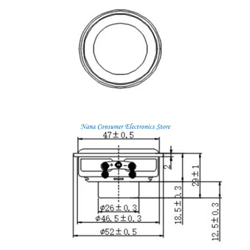 G7NE Lightweight 52Mm 10W Full Ranges Speaker With Flexible Rubber Edges Longevity