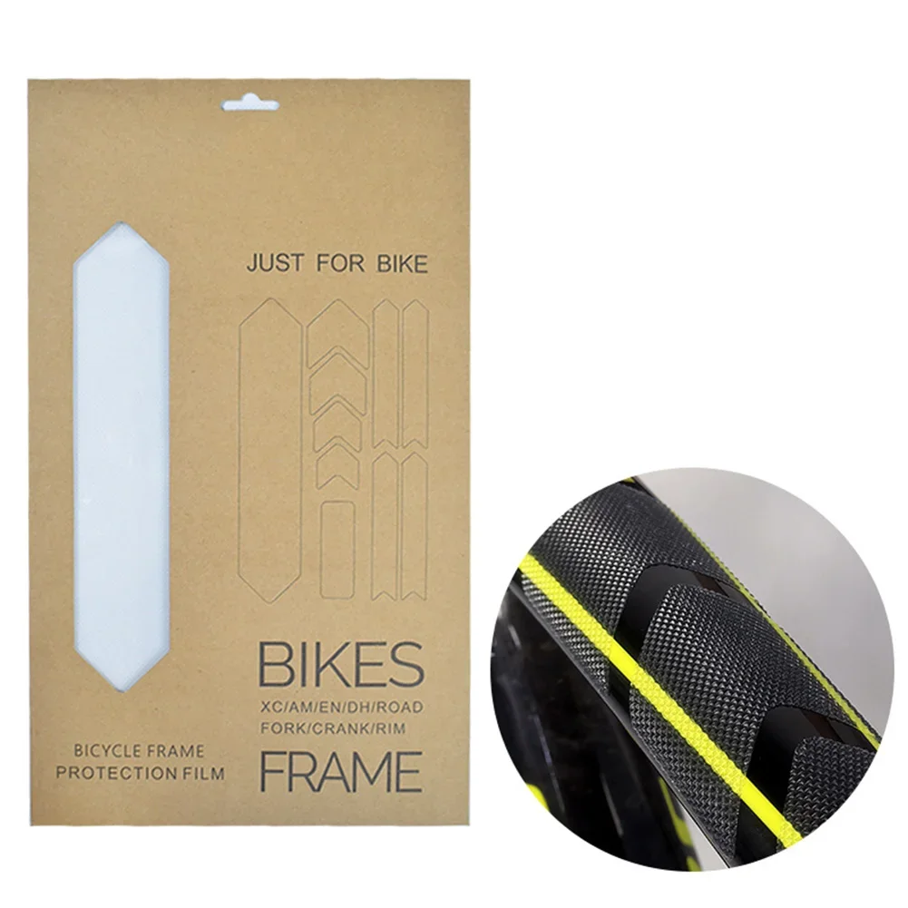 

Bicycle Mountain Bike Frame Protection Film Anti-scratch Stickers Transparent Bike Frame Protection Film 3D Structure Sticker