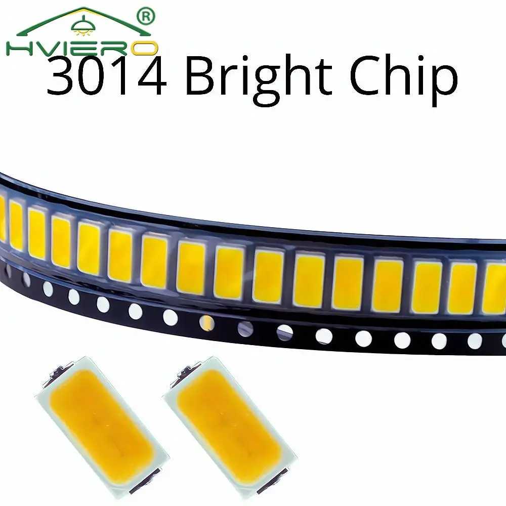 1000Pcs SMD SMT LED Chips 3014 White Red Green Blue Yellow Light Beads 10-12LM Lamp 6000-6500K 1.8~3.4V 20MA Emitting Diode Led