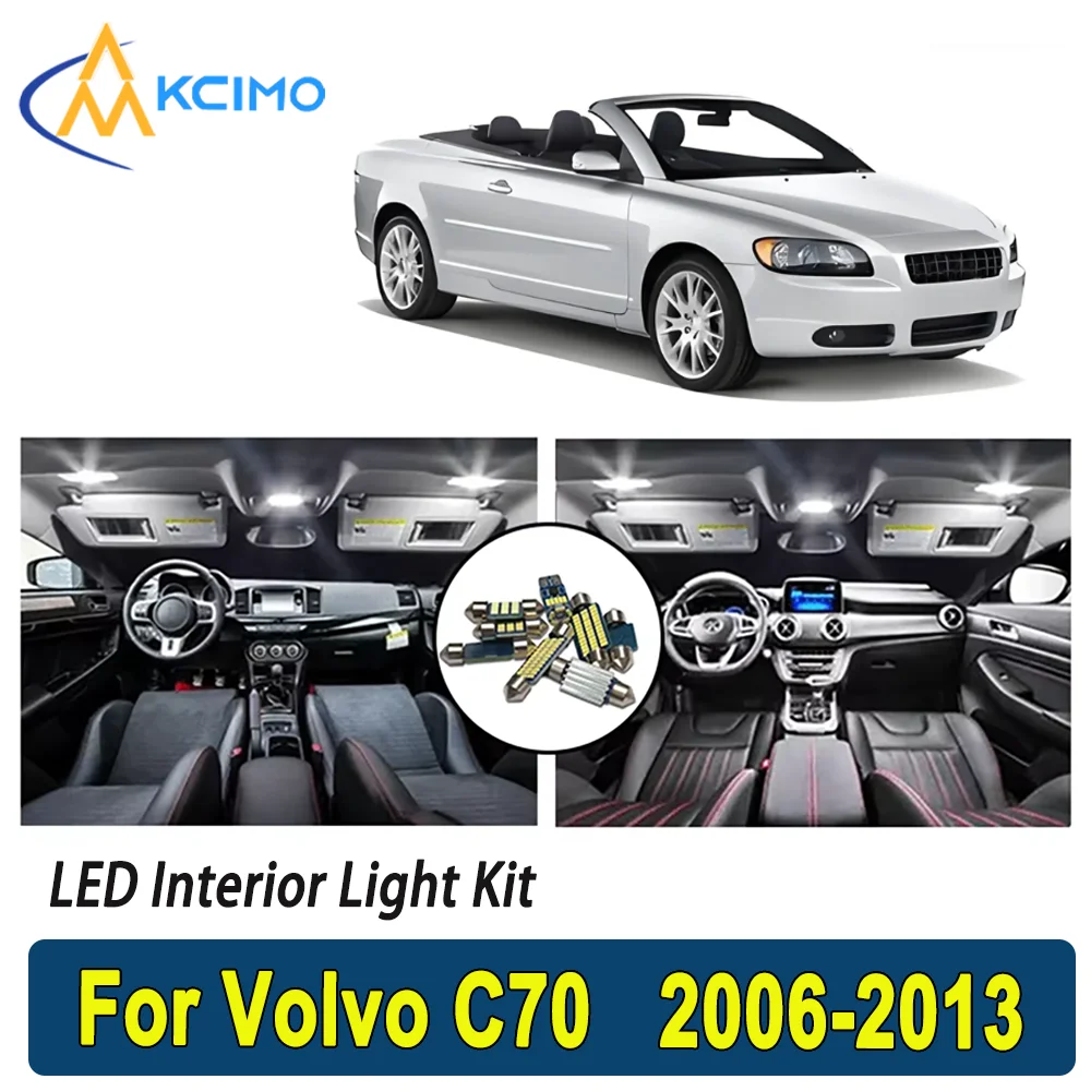 

Kcimo LED For Volvo C70 (2006-2013) Premium Bright LED Interior Dome Map Trunk Light Kit Car Led Lamps New Canbus Car LED Lights