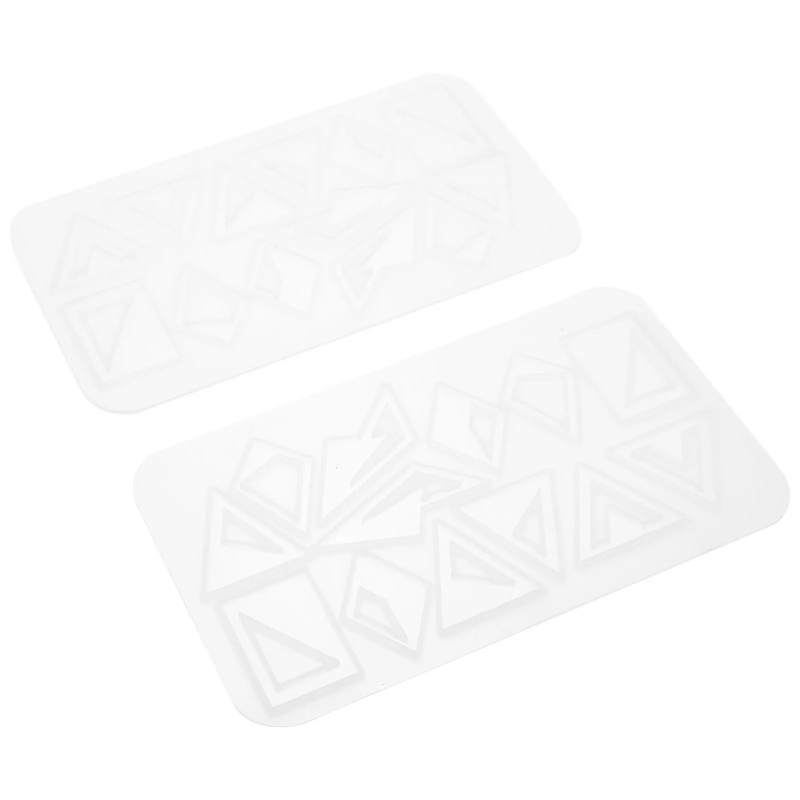 

COHEALI Triangle Earring Mold Reusable Silicone Wax Mold for Making Epoxy Resin Craft Letter Lure Molds White