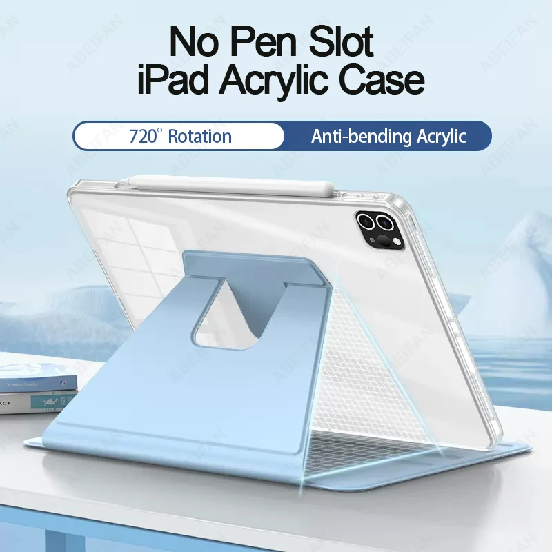 

For iPad case Pro 11 2022 9th Generation Case 10.2 2021 9.7 5th 6th 7th 8th Air 4 5 1 2 10th 10.9 Mini 6 Transparent Cover Funda